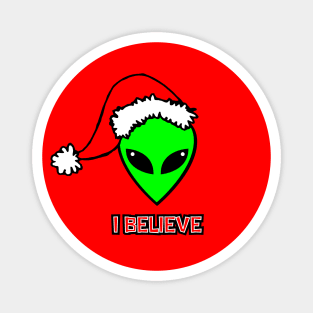 Santa Alien - I Believe Magnet